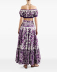 Dolce & Gabbana Dolce & Gabbana Maiolica print cotton top