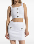 Balmain Balmain Tweed Crop Top
