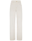 Brunello Cucinelli Brunello Cucinelli Stretch dyed denim loose barrel trousers with monili