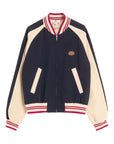 Valentino Valentino Wool and Cotton Bomber Jacket with Vlogo and Le Chat De La Maison Patch