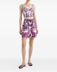Dolce & Gabbana Dolce & Gabbana Maiolica print bustier top
