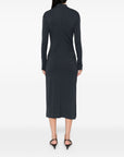 Brunello Cucinelli Brunello Cucinelli High-neck gathered midi dress