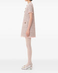 Valentino Valentino Short Dress in Embroidered Ribbon Tweed