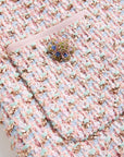 Valentino Valentino Short Dress in Embroidered Ribbon Tweed