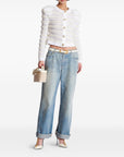 Balmain Balmain Long-sleeved tweed-effect knit cardigan