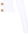 Balmain Balmain Button-Trim Cable-Knit Cardigan