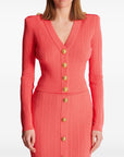 Balmain Balmain Long-sleeved twisted knit cardigan