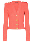 Balmain Balmain Long-sleeved twisted knit cardigan