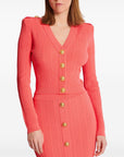 Balmain Balmain Long-sleeved twisted knit cardigan