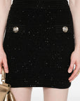 Balmain Balmain Tweed Mini Skirt