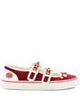 Valentino Garavani Valentino Garavani Jewel-embellished buckle sneakers