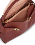 Ferragamo Ferragamo Hug soft two-tone shoulder bag (M)