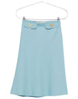 Valentino Valentino V-detail A-line midi skirt