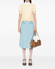 Valentino Valentino V-detail A-line midi skirt