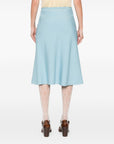 Valentino Valentino V-detail A-line midi skirt