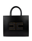 Elisabetta Franchi Elisabetta Franchi Logo-plaque leather tote bag