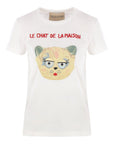 Valentino Valentino Cat-face patch T-shirt