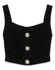 Balmain Balmain Black Sleeveless Tops