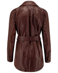 Brunello Cucinelli Brunello Cucinelli Belted leather jacket