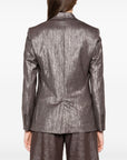 Brunello Cucinelli Brunello Cucinelli Metallic single-breasted blazer