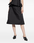 Alexander McQueen Alexander McQueen Satin A-line skirt