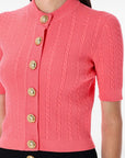 Balmain Balmain Cable-knit buttoned cardigan