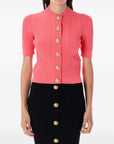 Balmain Balmain Cable-knit buttoned cardigan