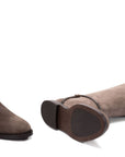 Brunello Cucinelli Brunello Cucinelli Suede buckled boots