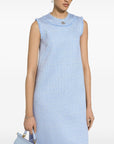 Dolce & Gabbana Dolce & Gabbana Sleeveless raschel tweed dress with DG logo