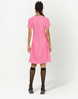 Dolce & Gabbana Dolce & Gabbana Rachel tweed calf-length dress with DG logo