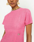 Dolce & Gabbana Dolce & Gabbana Rachel tweed calf-length dress with DG logo