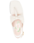 Valentino Garavani Valentino Garavani Bow-embellished slingback sandals