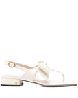 Valentino Garavani Valentino Garavani Bow-embellished slingback sandals