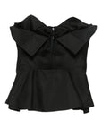 Alexander McQueen Alexander McQueen Bow-detailed peplum top