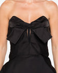 Alexander McQueen Alexander McQueen Bow-detailed peplum top