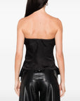 Alexander McQueen Alexander McQueen Bow-detailed peplum top
