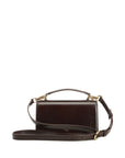 Golden Goose Golden Goose Small Venezia Bag in dark brown leather with gold buckle