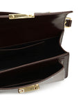 Golden Goose Golden Goose Small Venezia Bag in dark brown leather with gold buckle