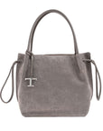 Tod'S Tod's Drawstring Suede Tote Bag