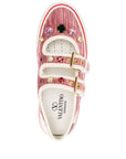 Valentino Garavani Valentino Garavani Jewel-embellished buckle sneakers