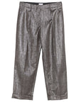 Brunello Cucinelli Brunello Cucinelli Pleat-detail metallic trousers
