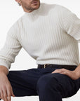 Brunello Cucinelli Brunello Cucinelli Cashmere flat rib turtleneck sweater