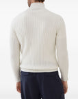 Brunello Cucinelli Brunello Cucinelli Cashmere flat rib turtleneck sweater