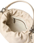 Brunello Cucinelli Brunello Cucinelli Mellow small bucket bag in soft leather with monili