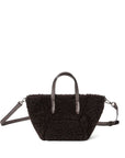 Brunello Cucinelli Brunello Cucinelli BC Duo mini bag in curly shearling with monili