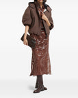 Brunello Cucinelli Brunello Cucinelli Crispy silk shirt with dazzling floral embroidery