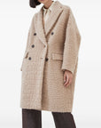 Brunello Cucinelli Brunello Cucinelli Virgin wool and mohair coat with dazzling croc motif