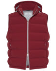 Brunello Cucinelli Brunello Cucinelli Bonded taffeta down vest with heat-bonded seams and detachable hood