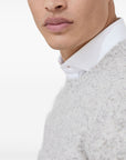 Brunello Cucinelli Brunello Cucinelli Flecked alpaca, wool, silk and cotton sweater