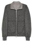 Brunello Cucinelli Brunello Cucinelli Check-pattern zip-up bomber jacket